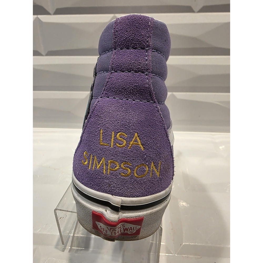 Vans Sk8-Hi The Simpsons Sneakers Lisa Simpson For President Shoes Size M5.5 W7 - Picture 11 of 16